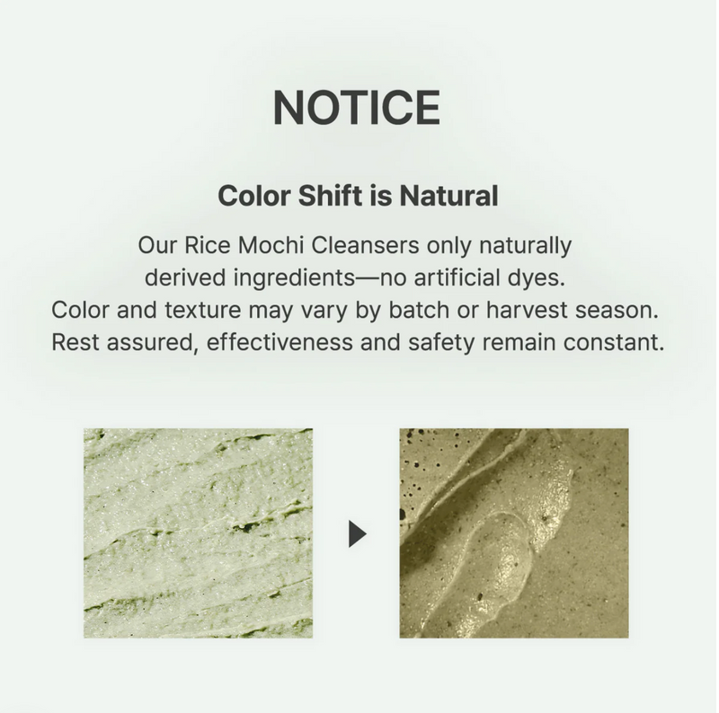 Arencia Fresh Green Rice Mochi Cleanser | Hydrating Rice Cleanser | 120g