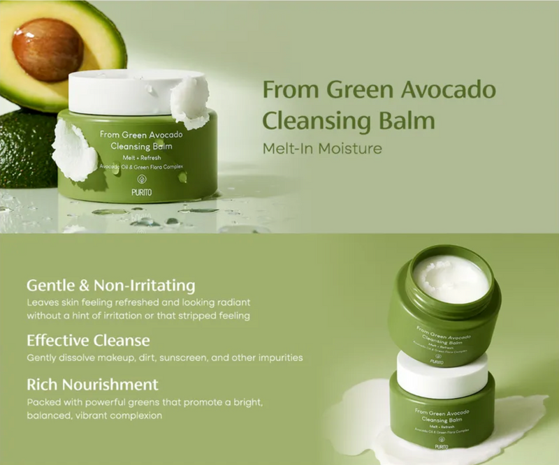 Purito Seoul From Green Avocado Cleansing Balm | Melt + Refresh | 100ml
