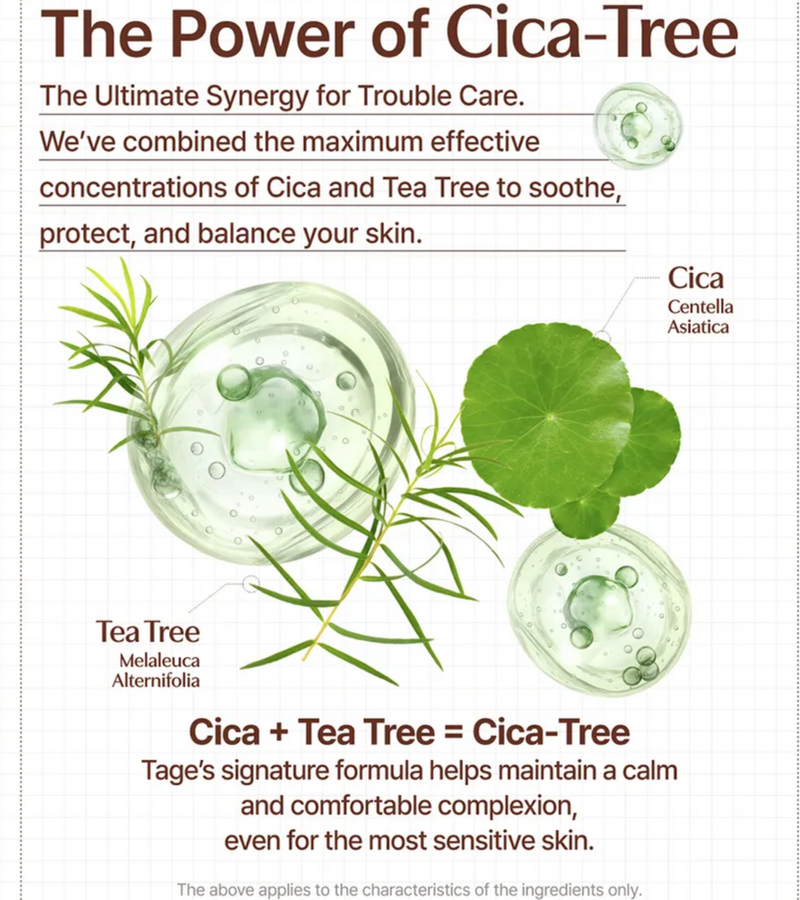 Tage Cica-Tree Shaking Glow Sun Fixer SPF50+ PA++++ | Makeup Setting Spray Sunscreen | 50ml