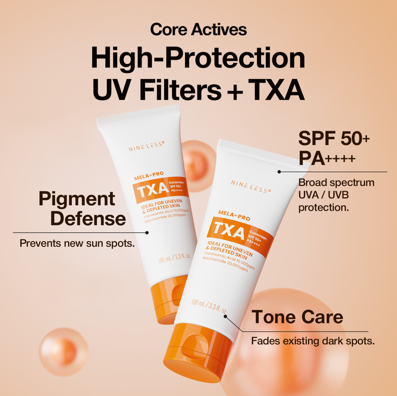 Nine Less Mela-Pro TXA Sunscreen SPF50+ PA++++ 100ml