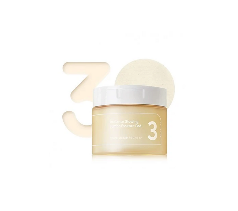 Numbuzin No.3 Radiance Glowing Jumbo Essence Pad (70 Pads / 150ml)