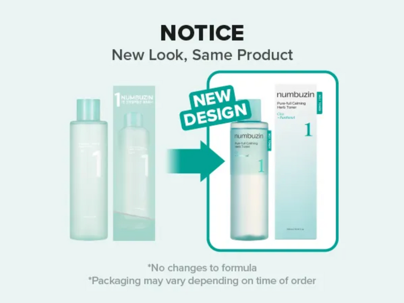 Numbuzin No.1 Pure-Full Calming Herb Toner (300ml)