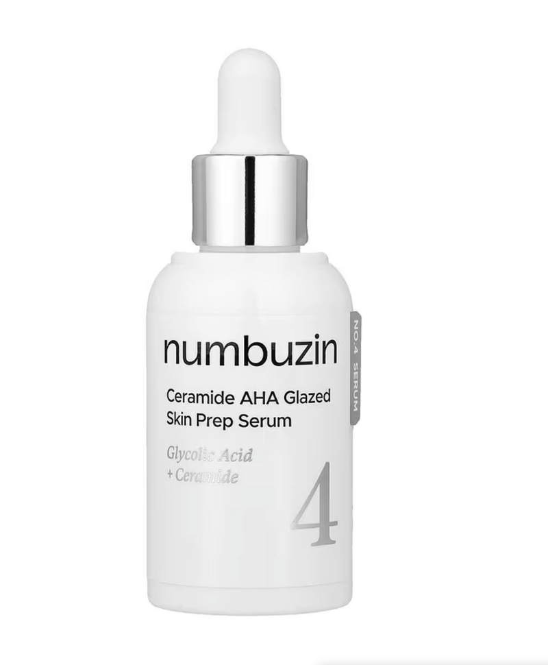 Numbuzin No.4 Ceramide AHA Glazed Skin Prep Serum 3% AHA + 3% PHA (30ml)