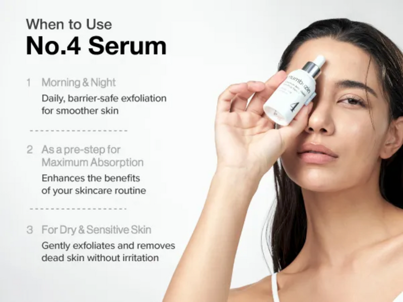 Numbuzin No.4 Ceramide AHA Glazed Skin Prep Serum 3% AHA + 3% PHA (30ml)
