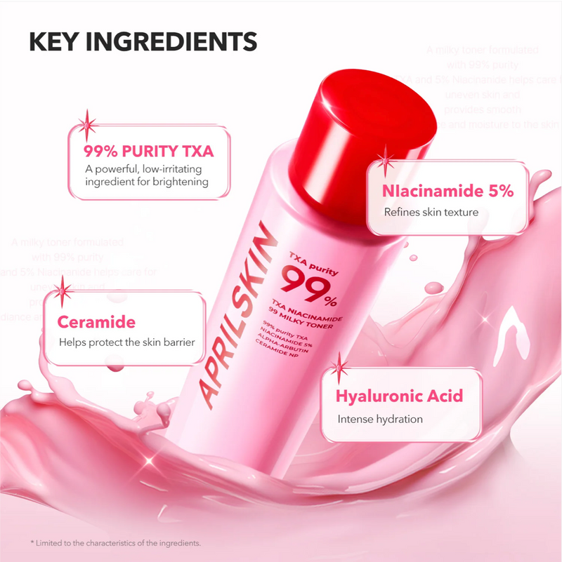 Aprilskin TXA + Niacinamide 99 Pink Milky Toner (150ml)