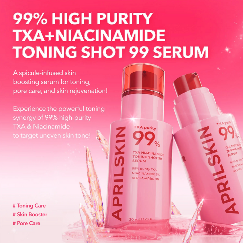 Aprilskin TXA Niacinamide Toning Shot 99 Spicule Serum (30ml)