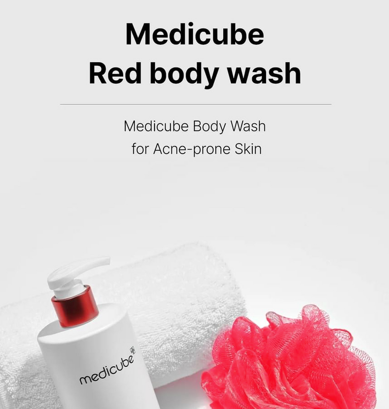 Medicube Red Acne Body Wash AHA BHA PHA Niacinamide 400 g