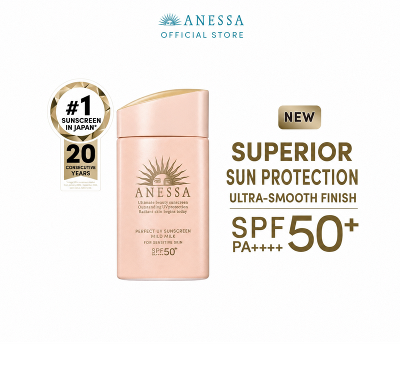 ANESSA Perfect UV Sunscreen Mild Milk SPF50+ PA++++ 60ml