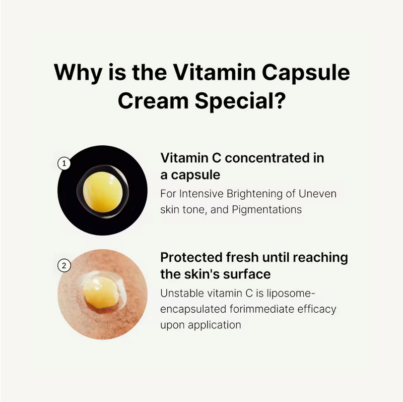Medicube Deep Vita C Capsule Cream | Vitamin Water 50% + Vitamin C Derivatives | 55 g